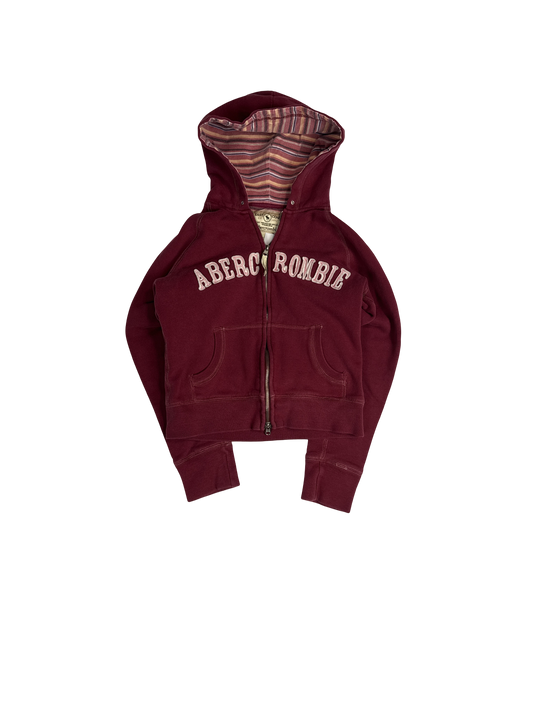 Y2K Abercrombie East Coast Zip Hoodie (L)