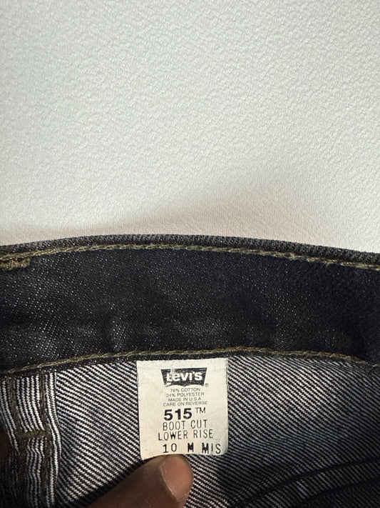 Levi's 515 Boot Cut Black Denim Jeans