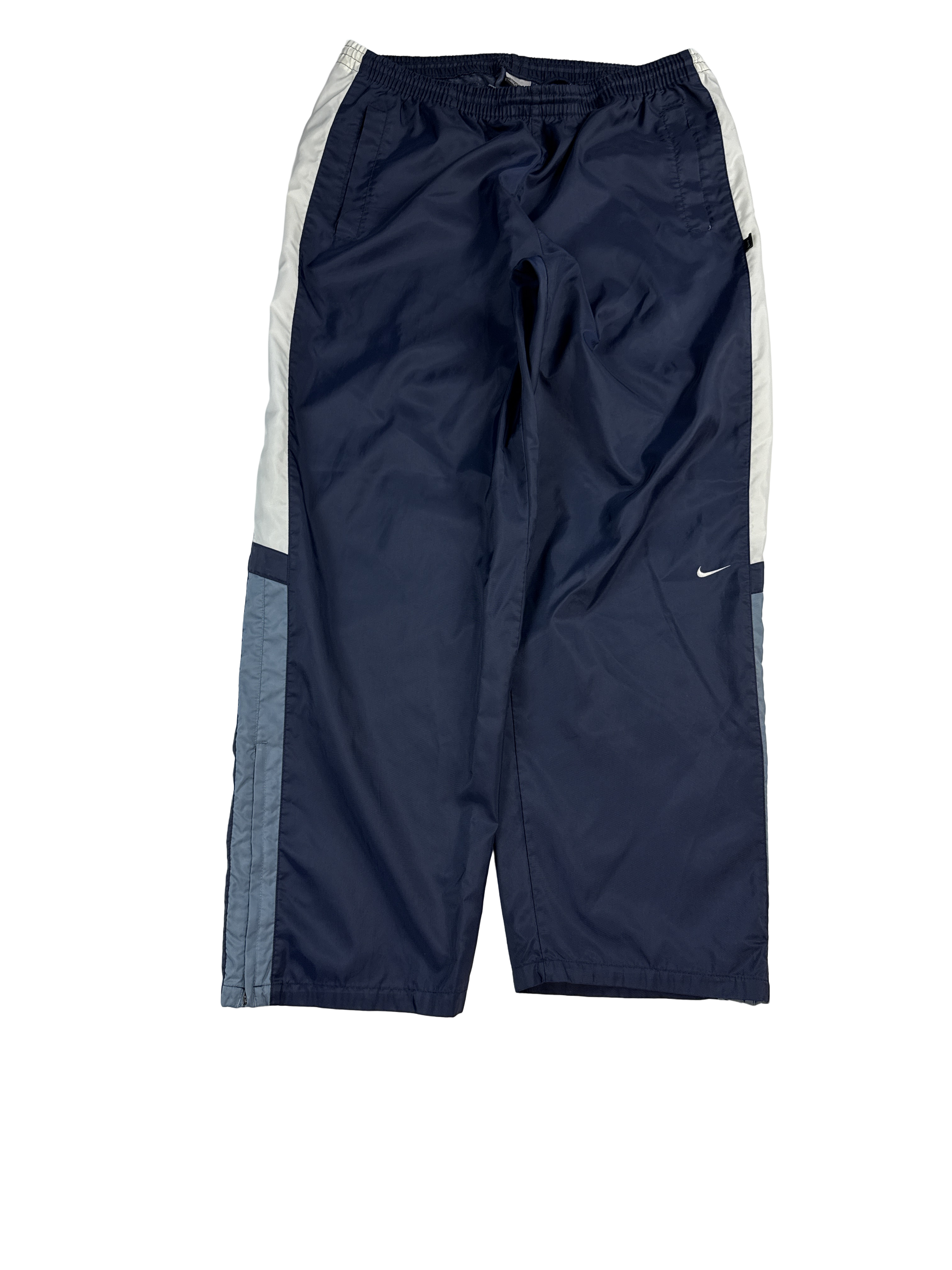 Y2K Nike Navy Blue Track Pants (XL)