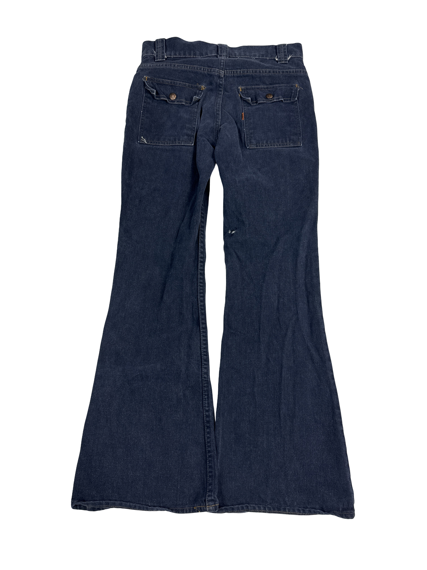 1970s Levis Dark Flare Jeans (28)