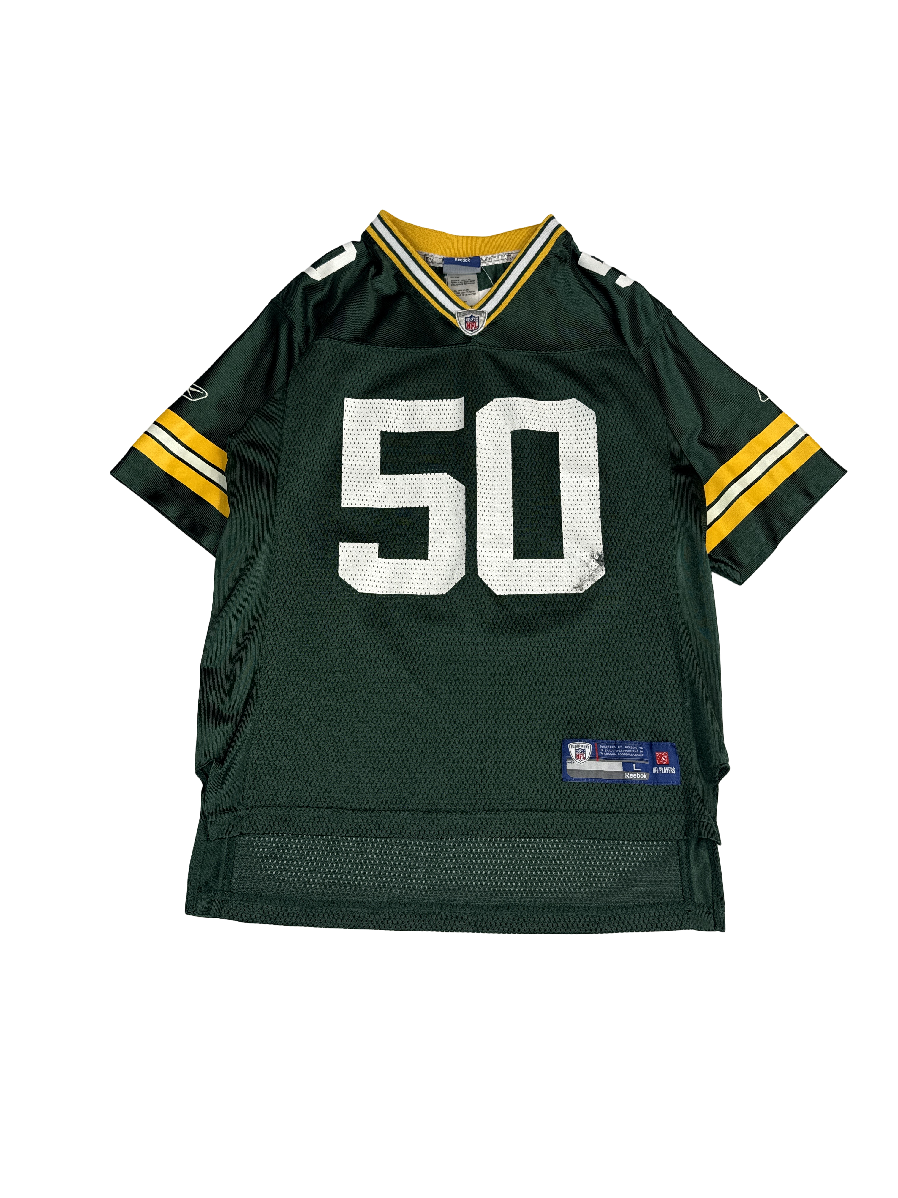 NFL Equipment OnField Green Bay Packers #50 Football Jersey (S)