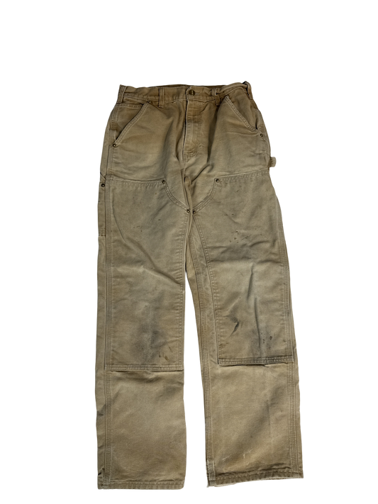 Carhartt Original Fit Brown Duck Work Pants (30x30)