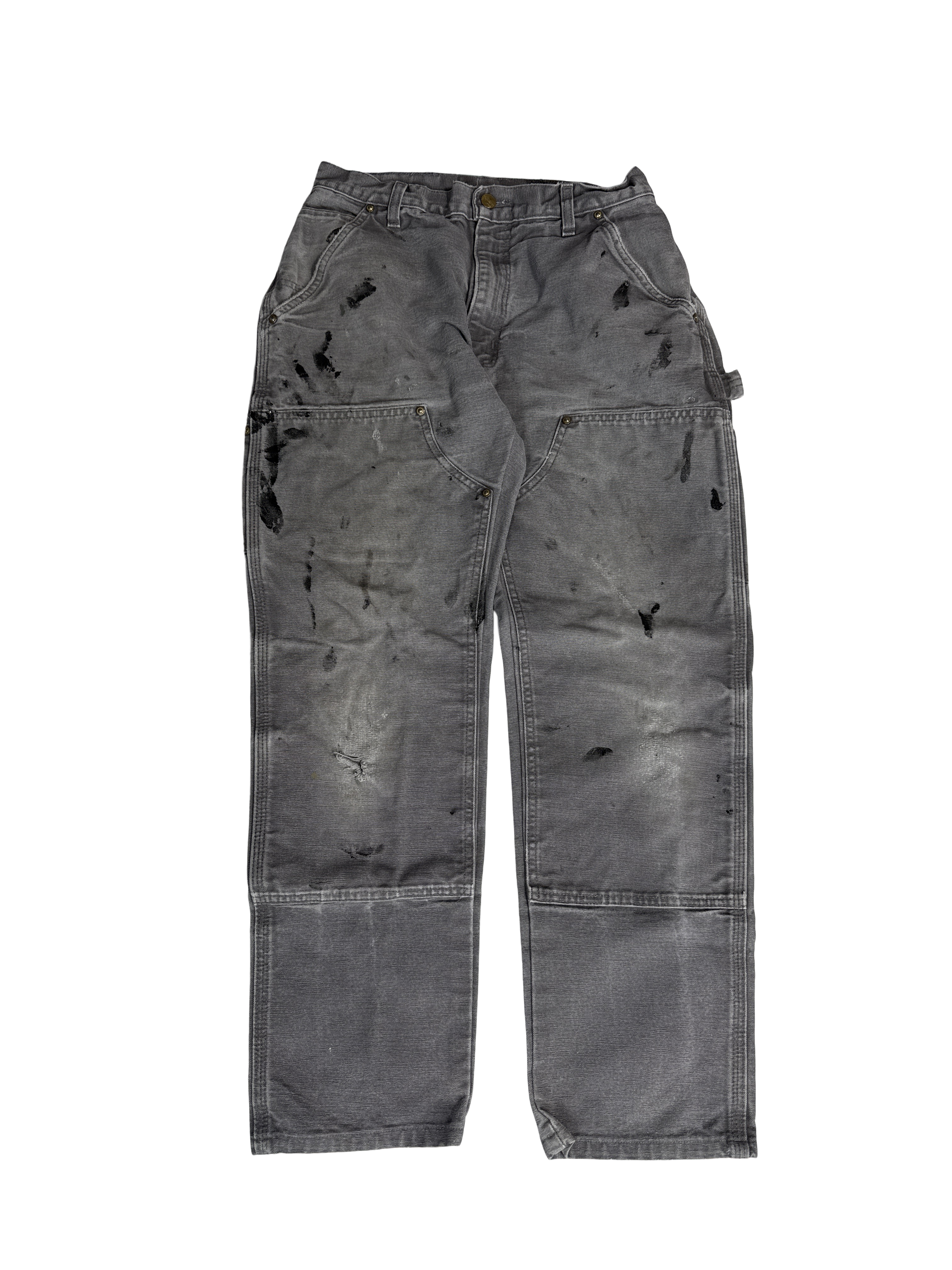 Carhartt Made in USA Gray Double Knee Work Pants