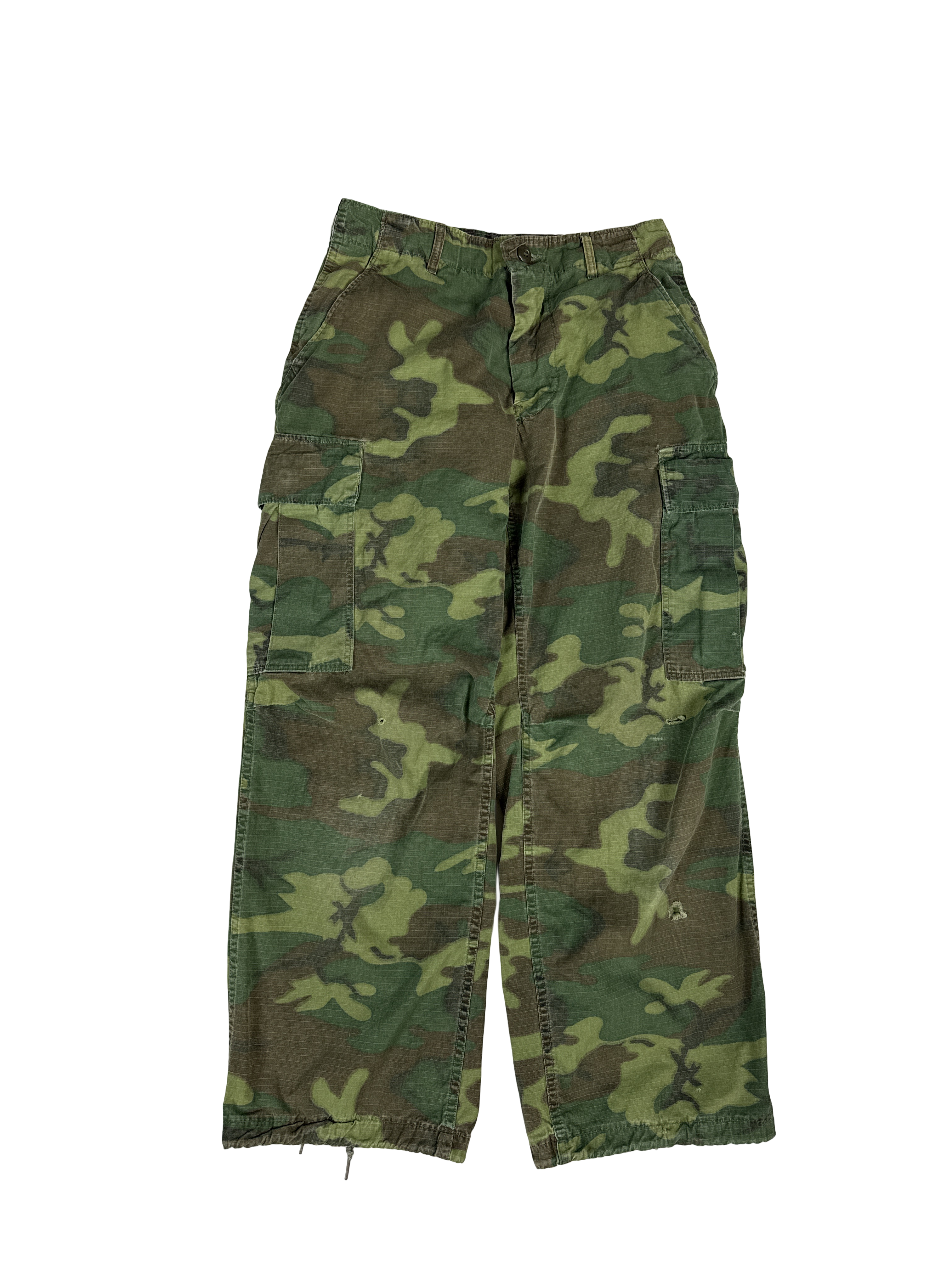Vintage Military Camo Cargo Pants (S)
