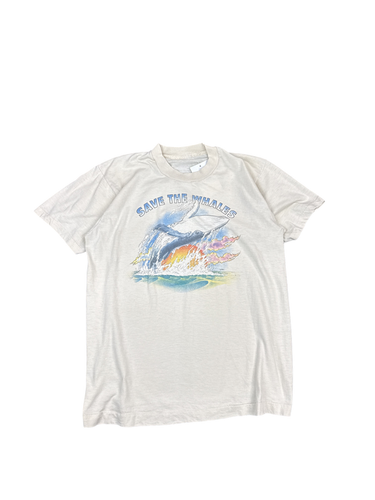 1980s Save The Whales Graphic Tee (S)