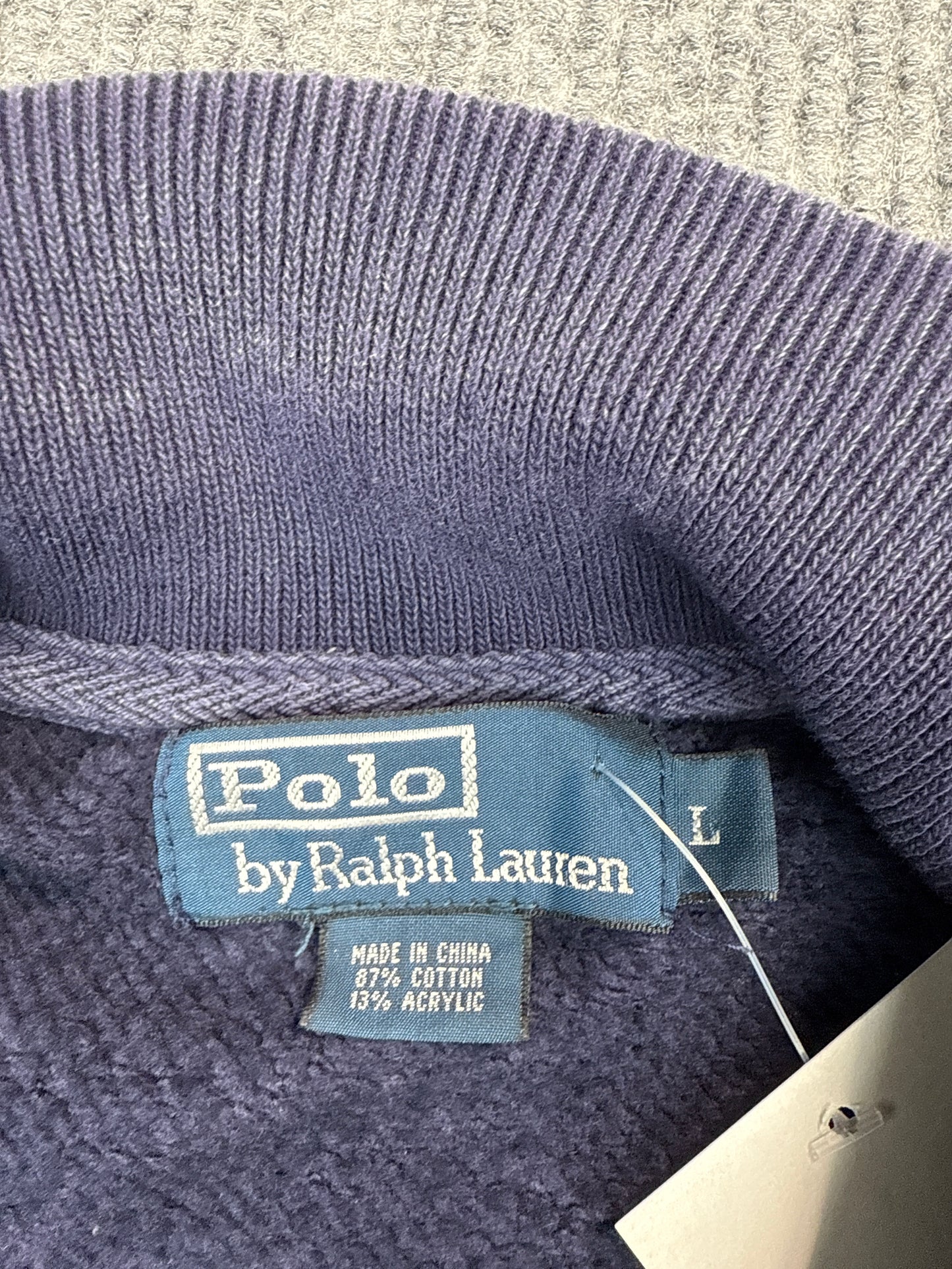 Polo Ralph Lauren Navy Full-Zip Pullover (L)