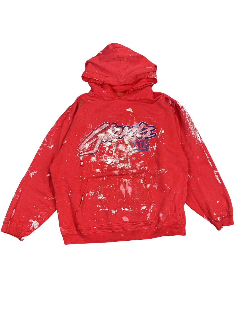 Reebok Giants Paint-Splatter Hoodie (L)