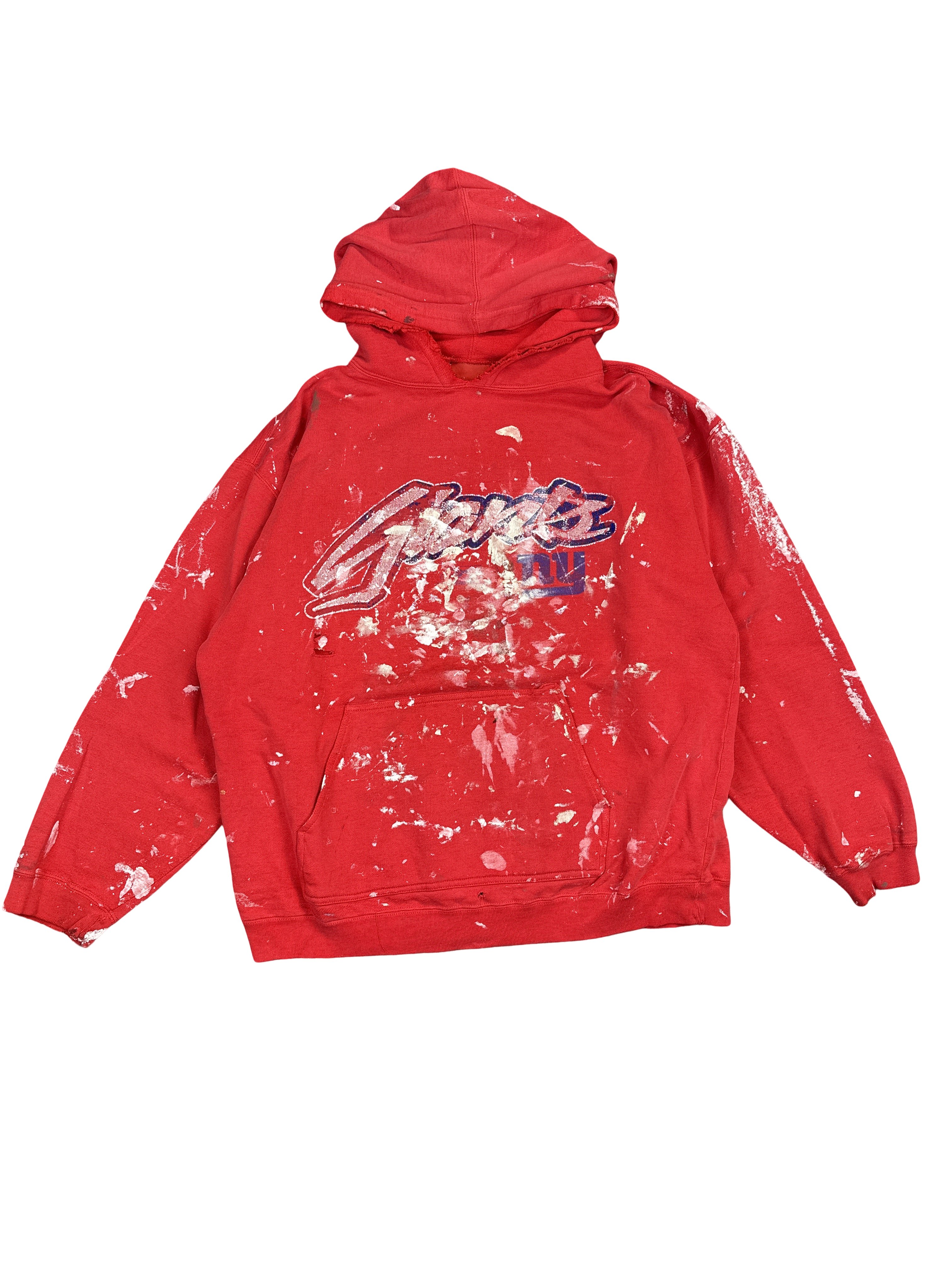 Reebok Giants Paint-Splatter Hoodie (L)