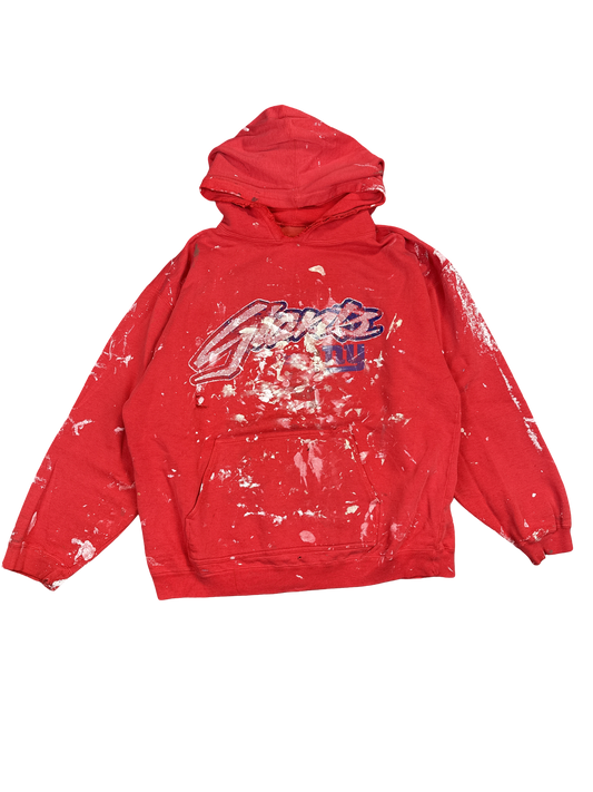 Reebok Giants Paint-Splatter Hoodie (L)