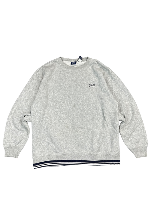GAP Heather Gray Logo Sweatshirt (XXL)