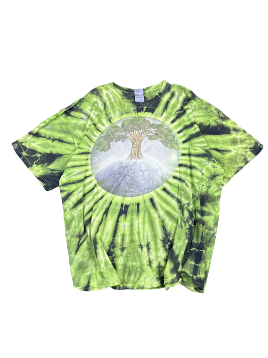 Psychedelic Tree of Life Tie-Dye T-Shirt (2XL)