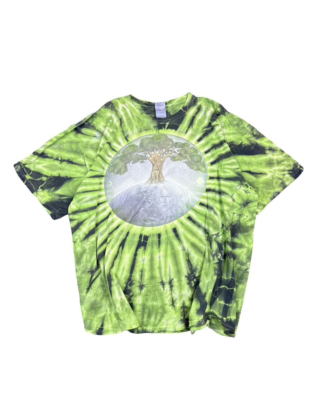 Psychedelic Tree of Life Tie-Dye T-Shirt (2XL)