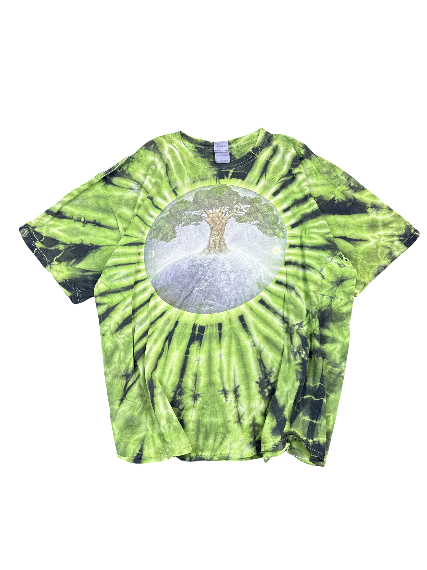 Psychedelic Tree of Life Tie-Dye T-Shirt (2XL)