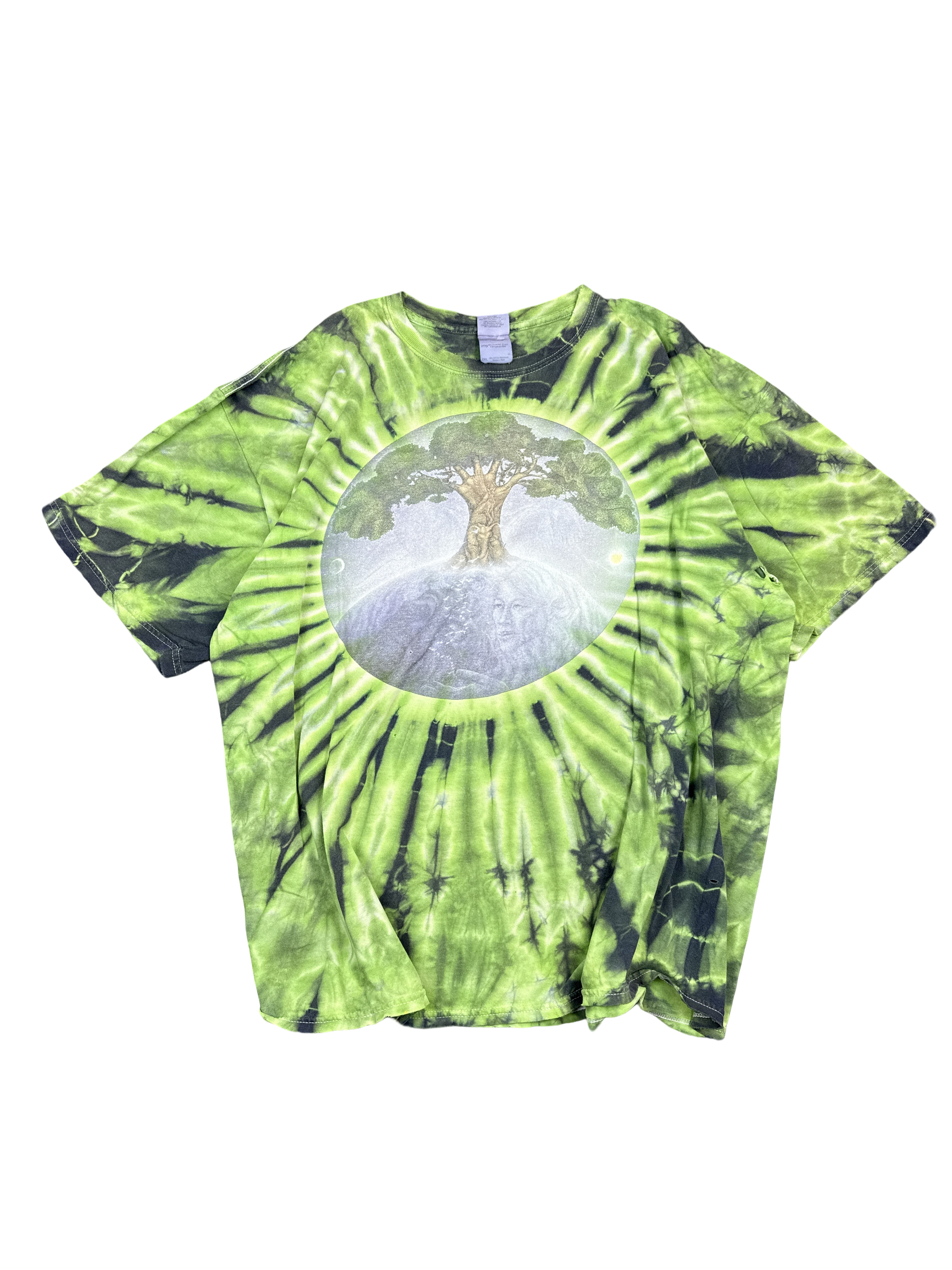 Psychedelic Tree of Life Tie-Dye T-Shirt (2XL)