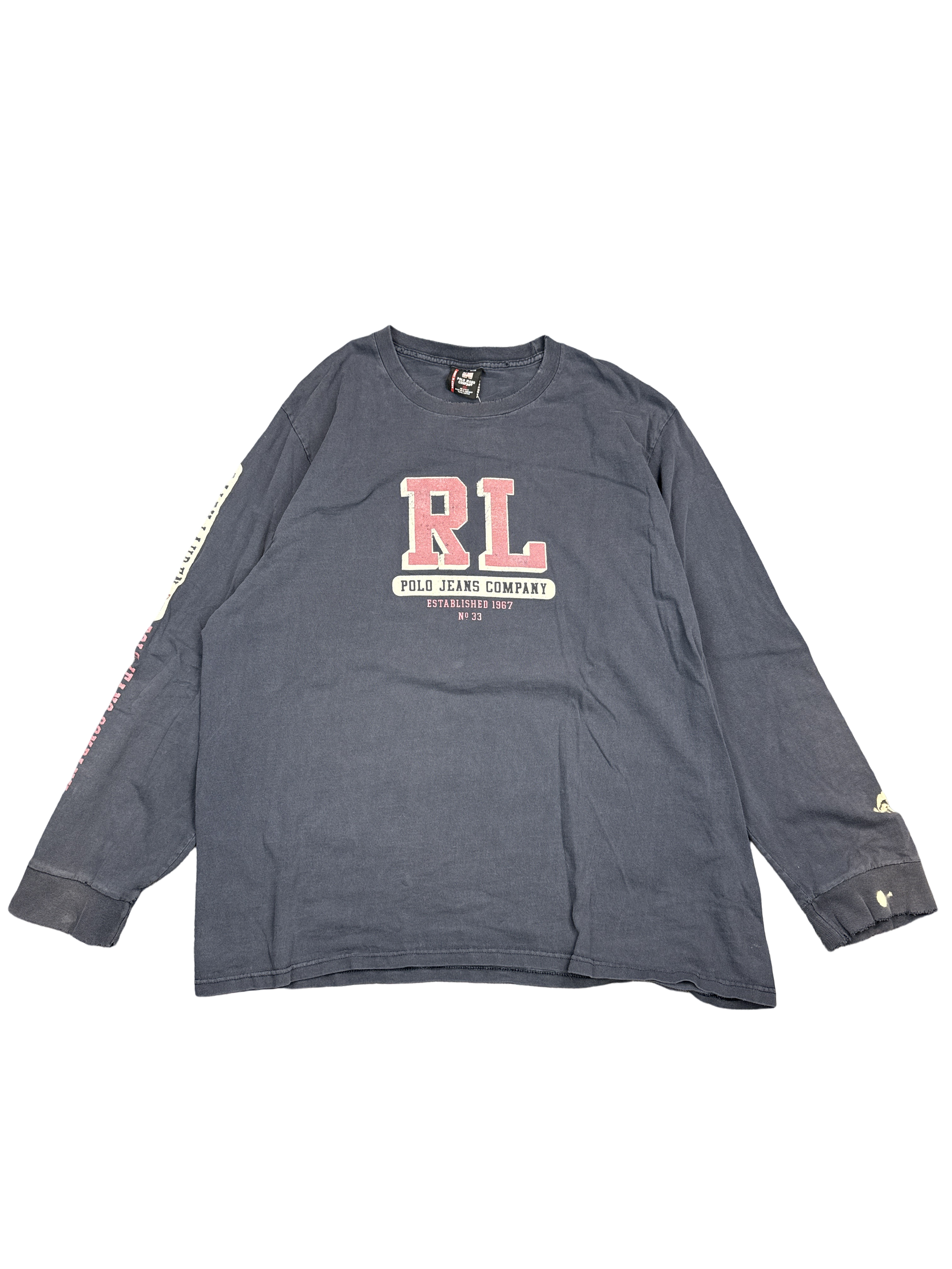 Y2K Polo Jeans Company RL Long Sleeve Tee (2XL)