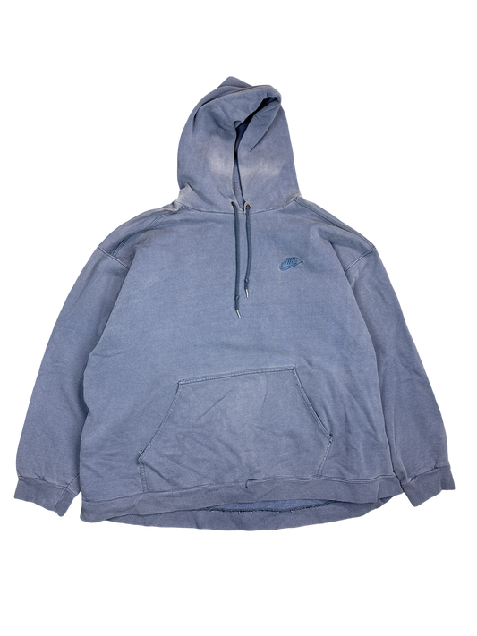 Washed Blue Nike Pullover Hoodie (2XL)