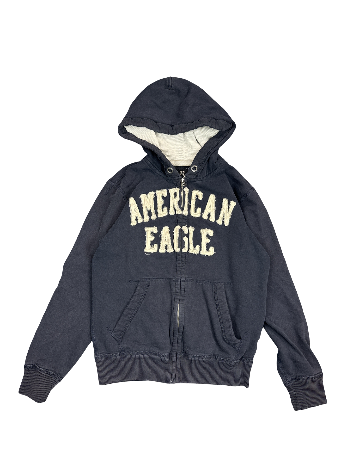 American Eagle Sherpa-Lined Zip Hoodie (M)