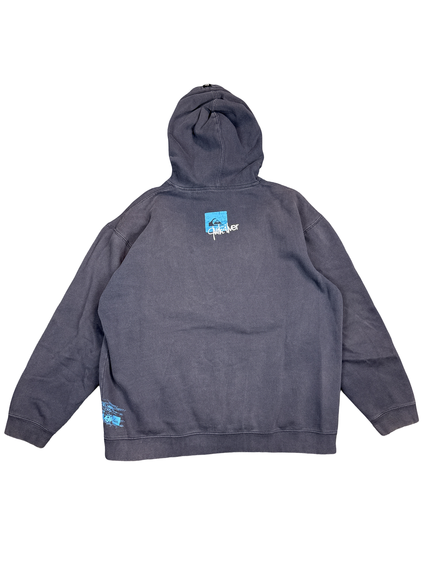 Y2K Quiksilver Surf Graphic Pullover Hoodie (L)