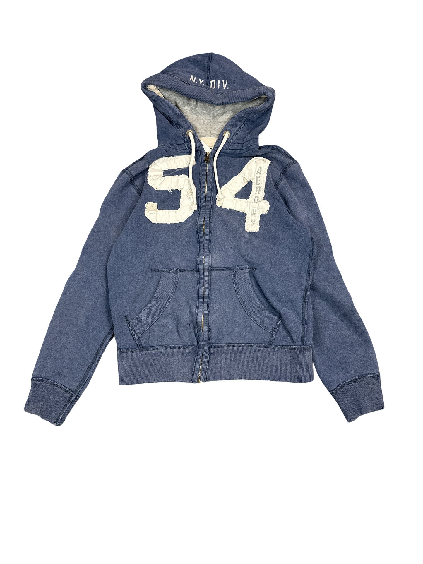 2000s Aeropostale NY DIV 54 Zip Hoodie (S)