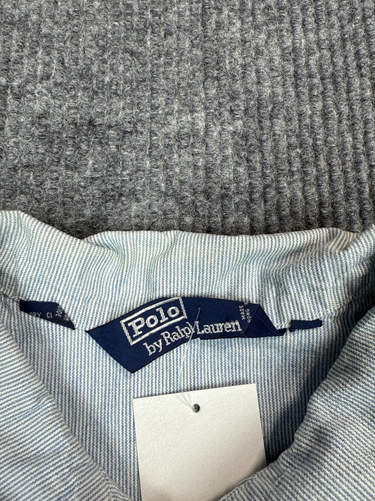1990s Polo Ralph Lauren Light Blue Zip-Up Windbreaker (XL)