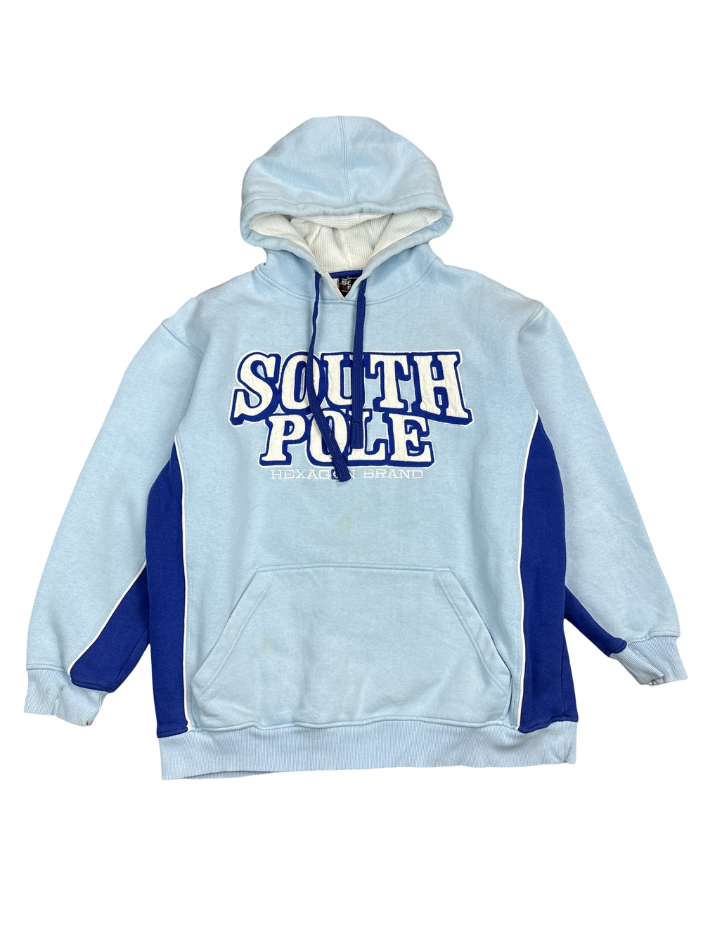 Y2K Southpole Two-Tone Logo Hoodie (L)