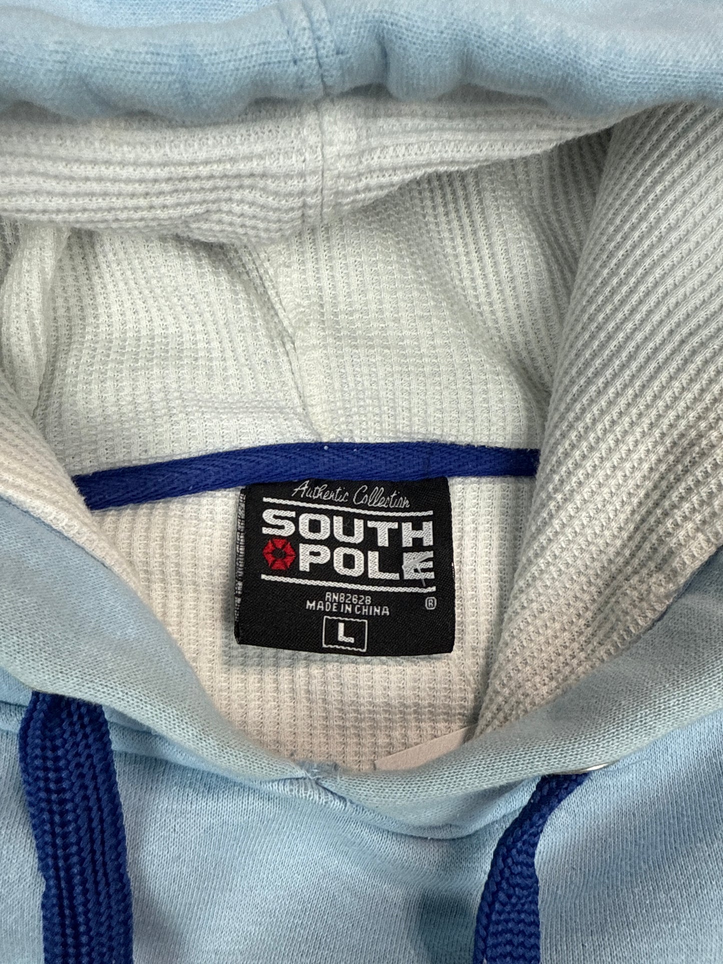 Y2K Southpole Two-Tone Logo Hoodie (L)