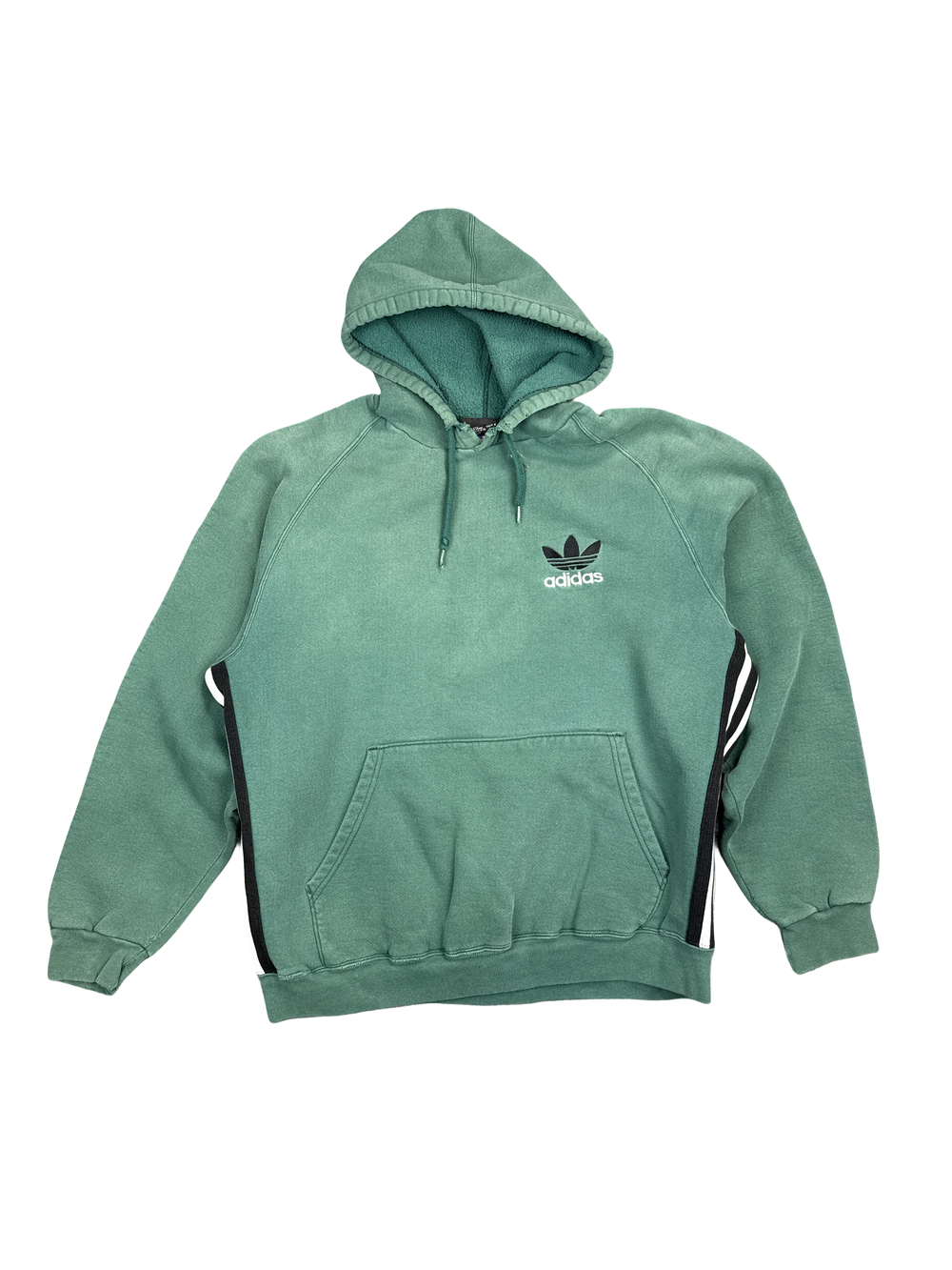 Adidas Trefoil Green Pullover Hoodie (L)
