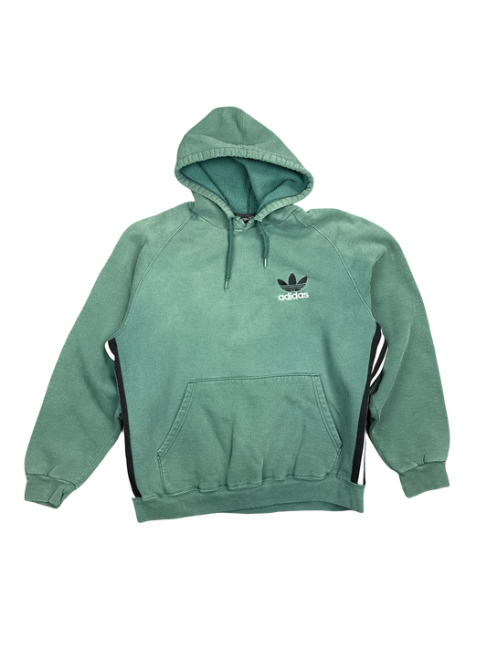 Adidas Trefoil Green Pullover Hoodie (L)