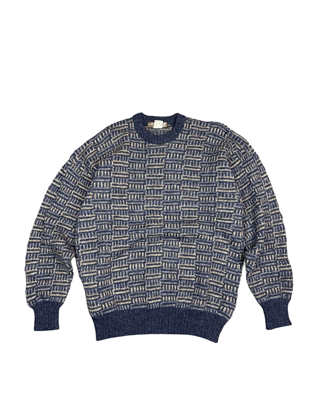 1990s Cooper & Roe Shetland Wool Knit Sweater (L)