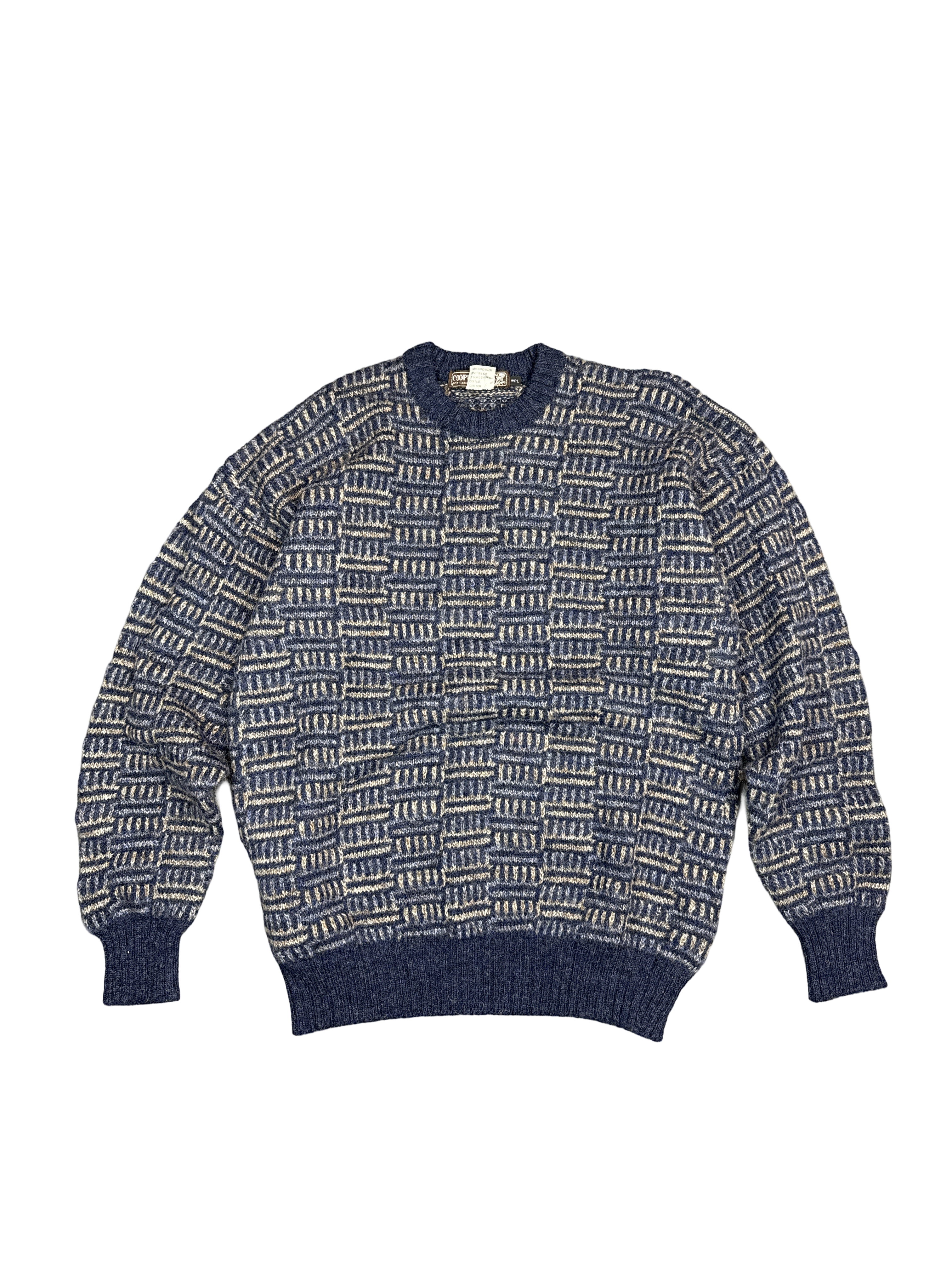 1990s Cooper & Roe Shetland Wool Knit Sweater (L)