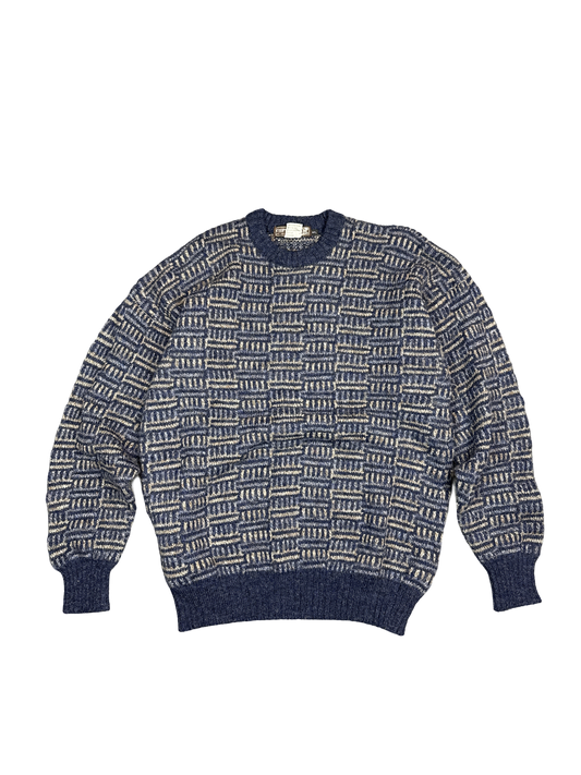 1990s Cooper & Roe Shetland Wool Knit Sweater (L)