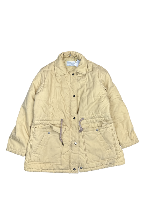 1980s Beige Quilted Nylon Jacket (L)