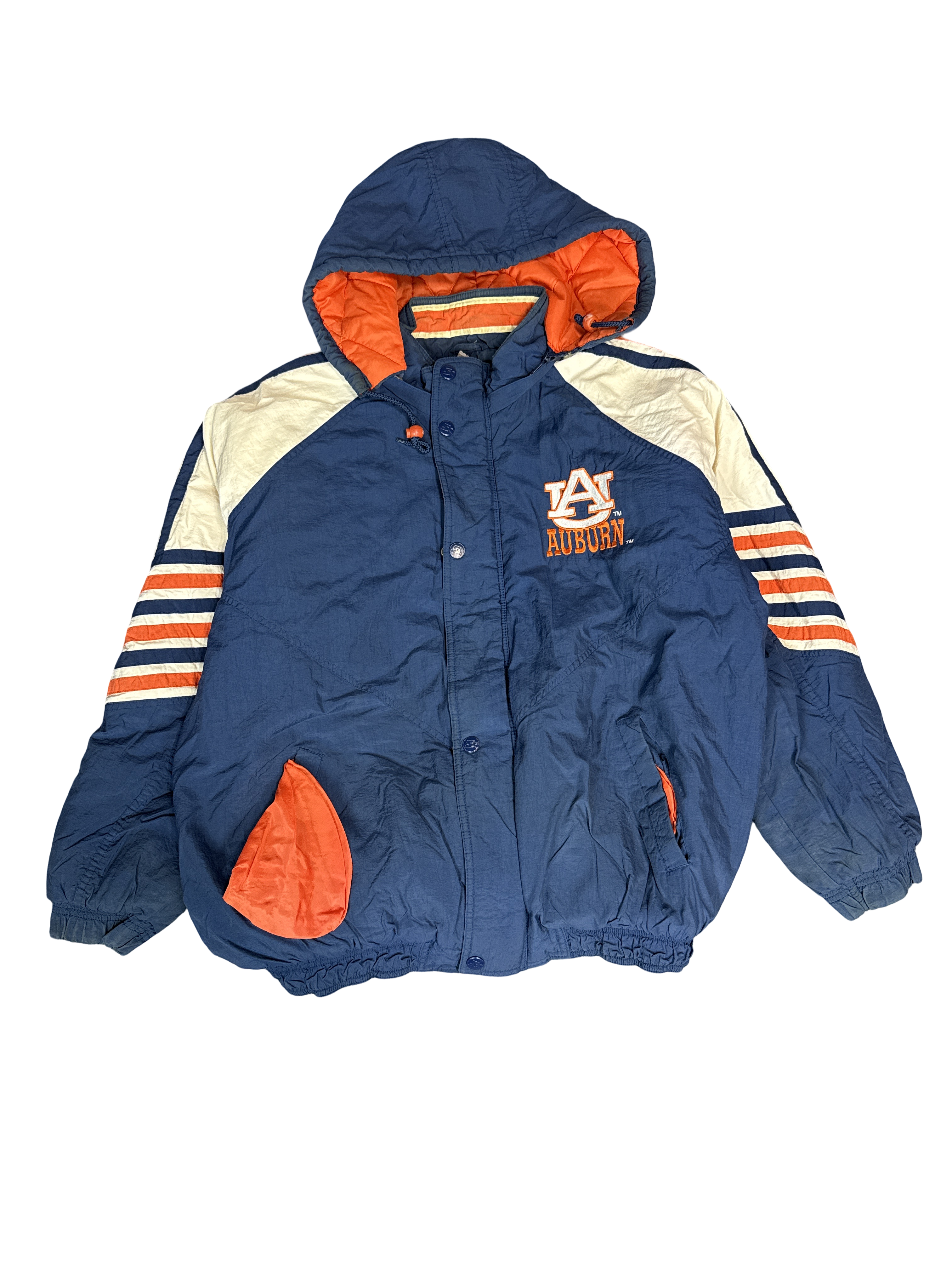 1990s Auburn Starter Hooded Jacket (L)