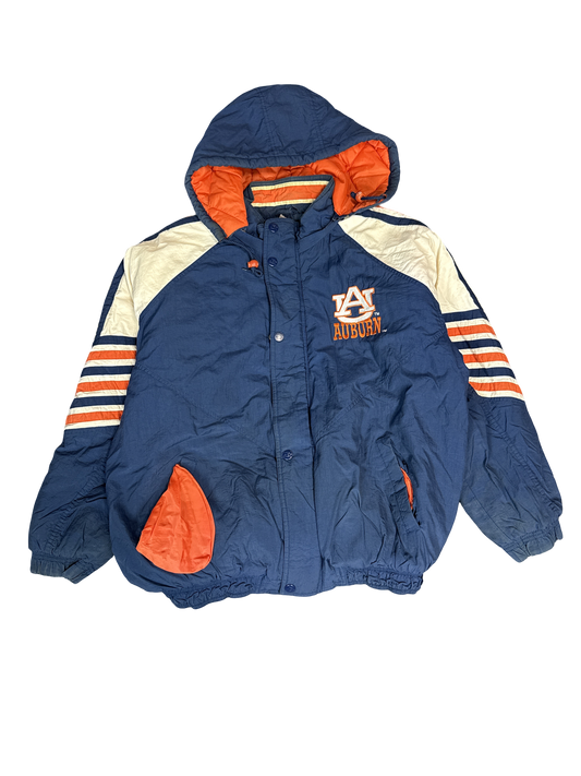 1990s Auburn Starter Hooded Jacket (L)