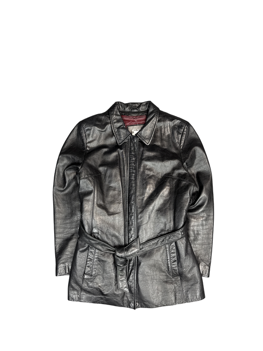 Wilsons Leather Thinsulate Belted Jacket (M)