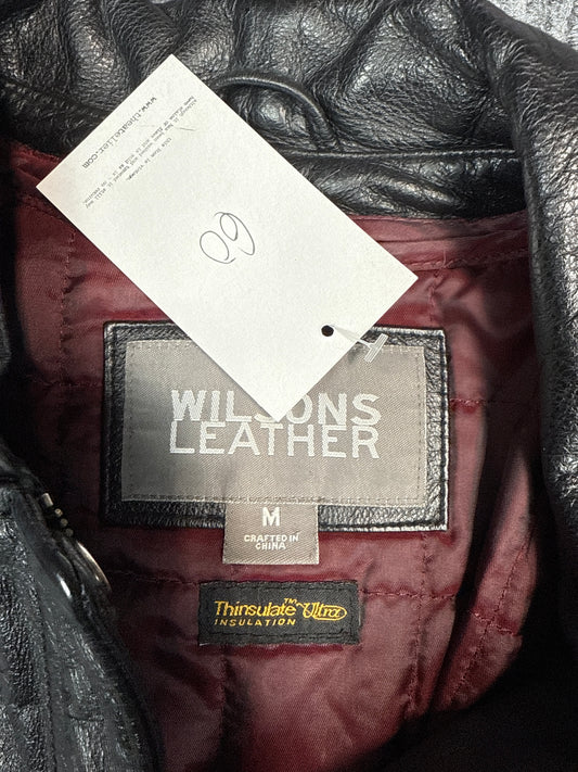 Wilsons Leather Thinsulate Belted Jacket (M)