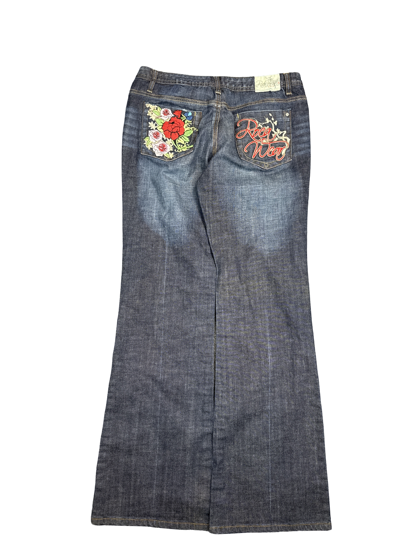 Y2K Rocawear Embroidered Flare Jeans (L)