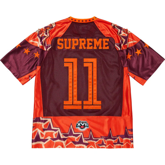 Supreme Orange Stars Football Jersey