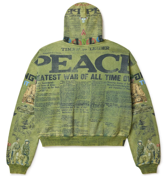 Vale Olive Peace Hoodie