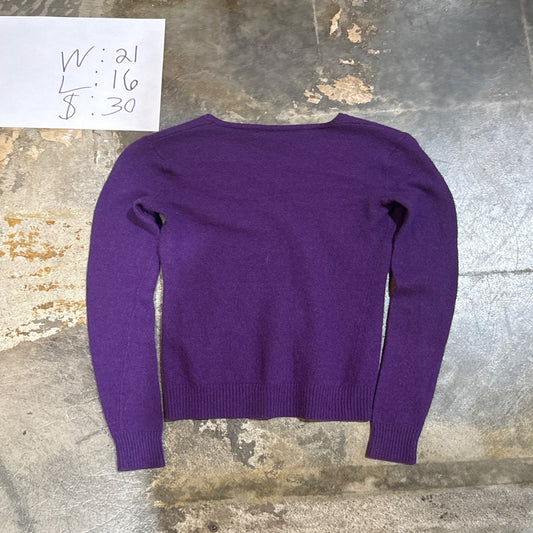 Ralph Lauren Sport V-Neck Sweater - Purple (S)