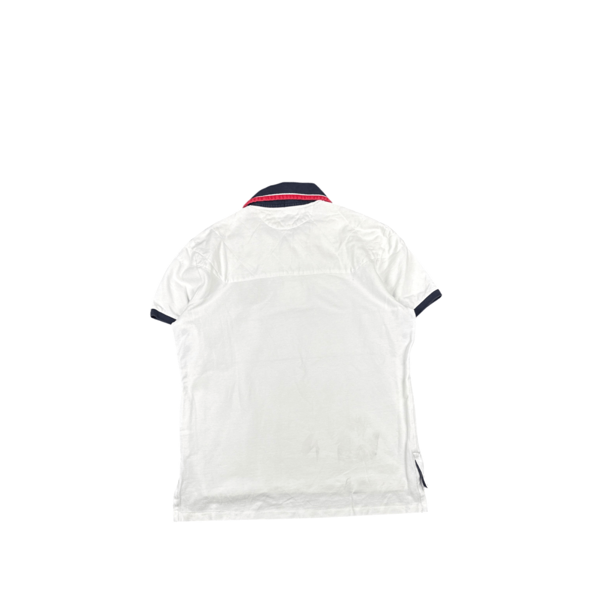 Polo Ralph Lauren Custom Fit Polo Shirt - White/Navy (L)