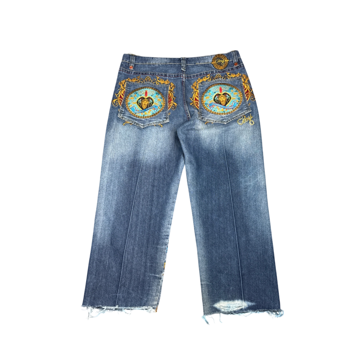 Coogi Embroidered Jeans - Blue (38x28)