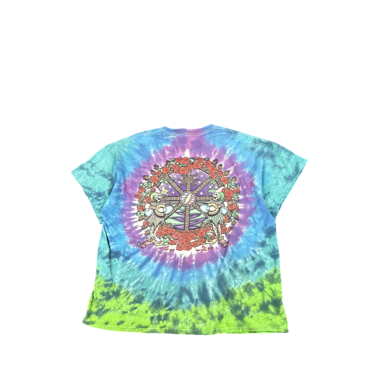 Liquid Blue Tie-Dye Graphic Tee - Multicolor (2XL)