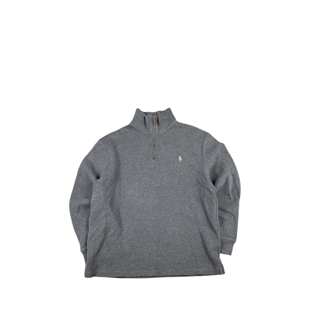 Polo Ralph Lauren Quarter-Zip Sweatshirt - Heather Gray (L)