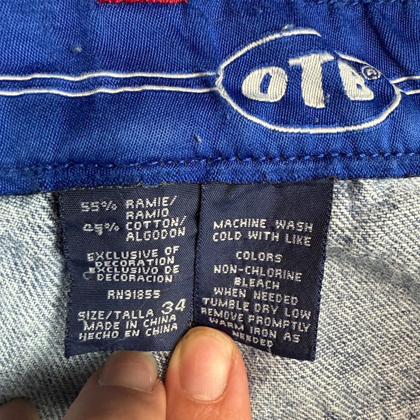 OTB Jeans Shorts - Light Wash (34x12)