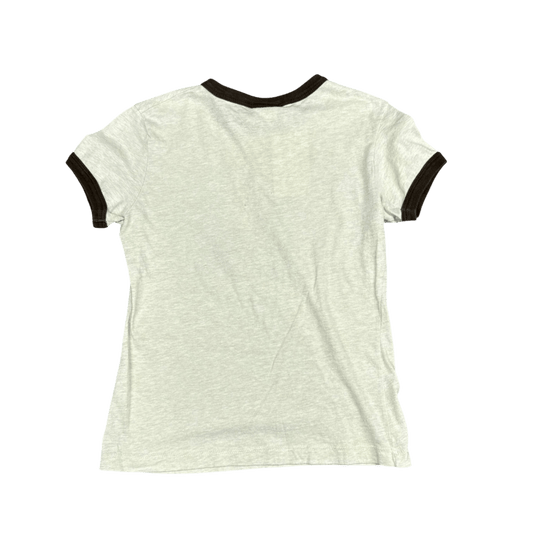 Curious George Ringer T-Shirt - Cream/Brown (M)