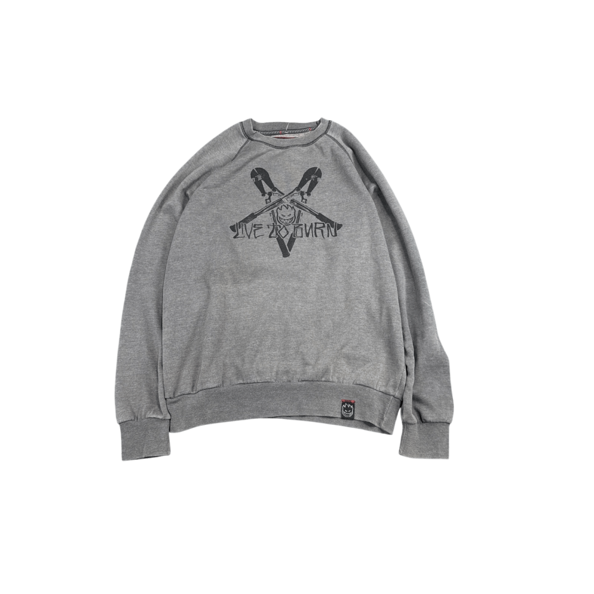 Spitfire Live to Burn Sweatshirt - Gray (L)