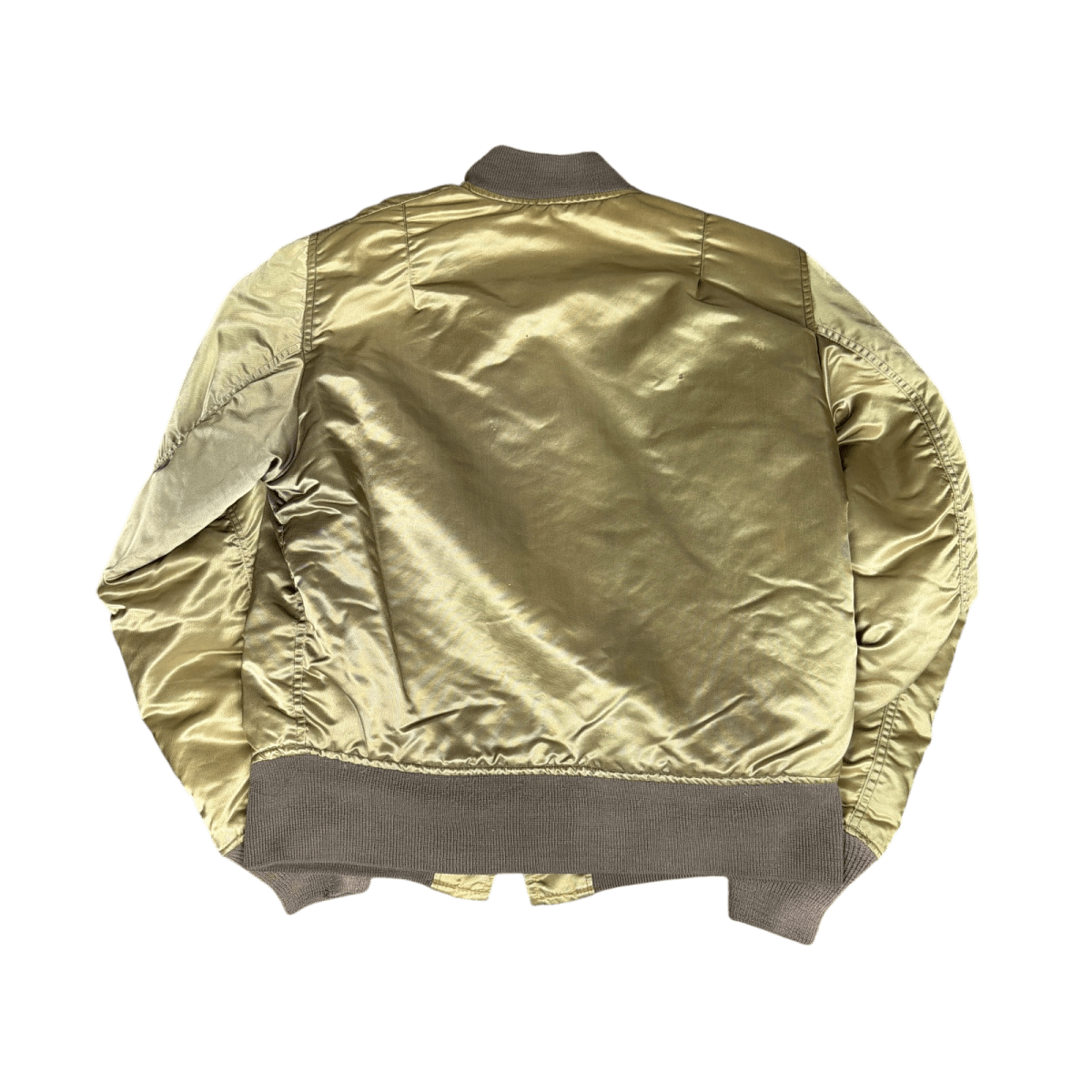 Vintage Bomber Jacket - Olive Green (M)