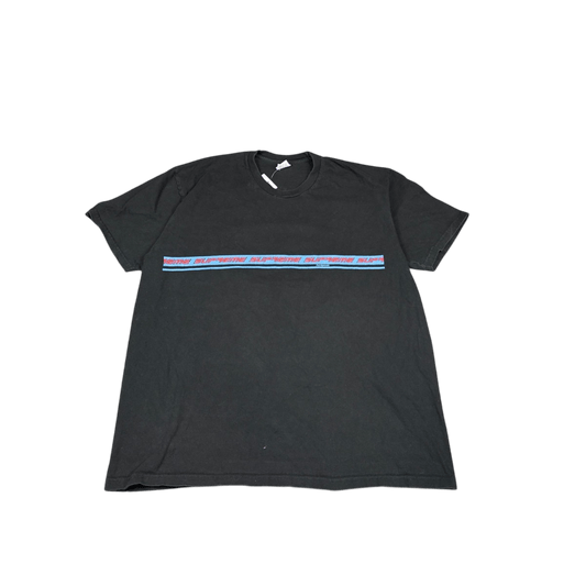 Supreme Stripe Logo Tee - Black (XL)