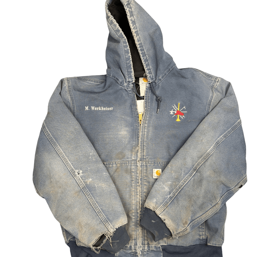 Carhartt Rossville Fire Dept. Hooded Jacket - Faded Blue